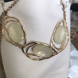 Light jade, glass like necklace